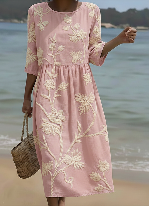Women's Casual Dress with Floral Print