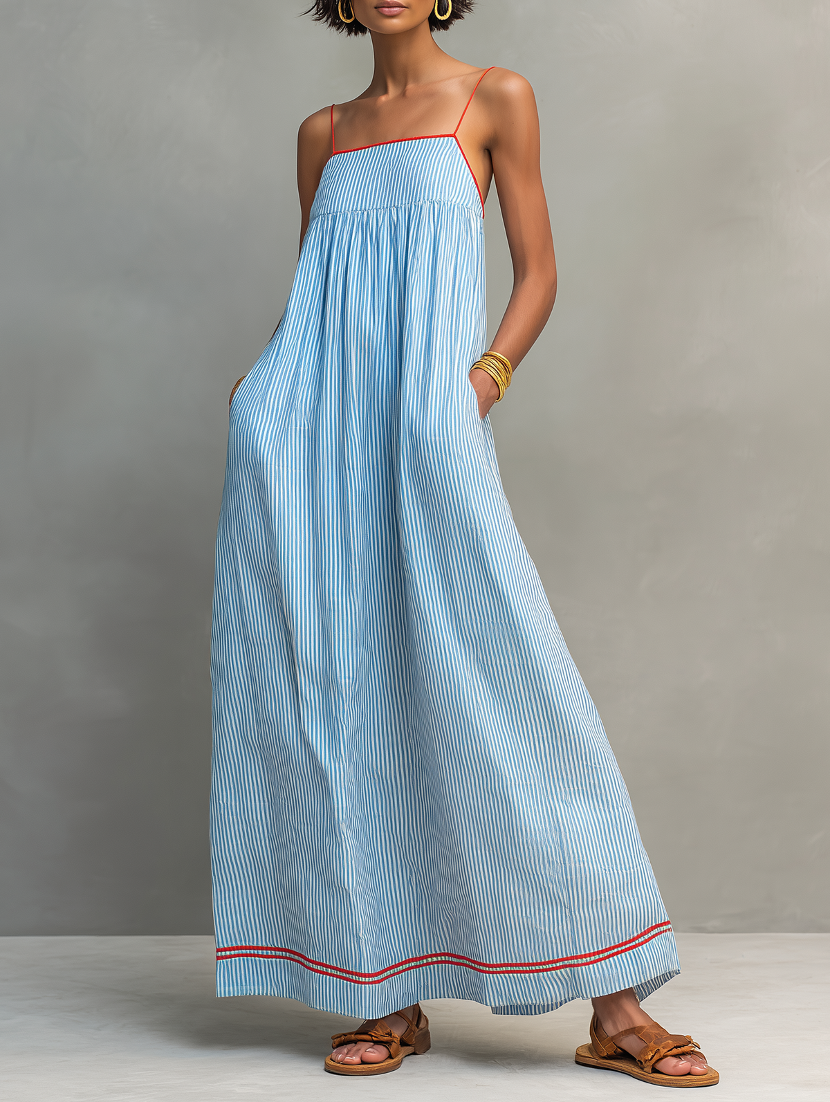 Sierra | Maxi Dress with Thin Straps