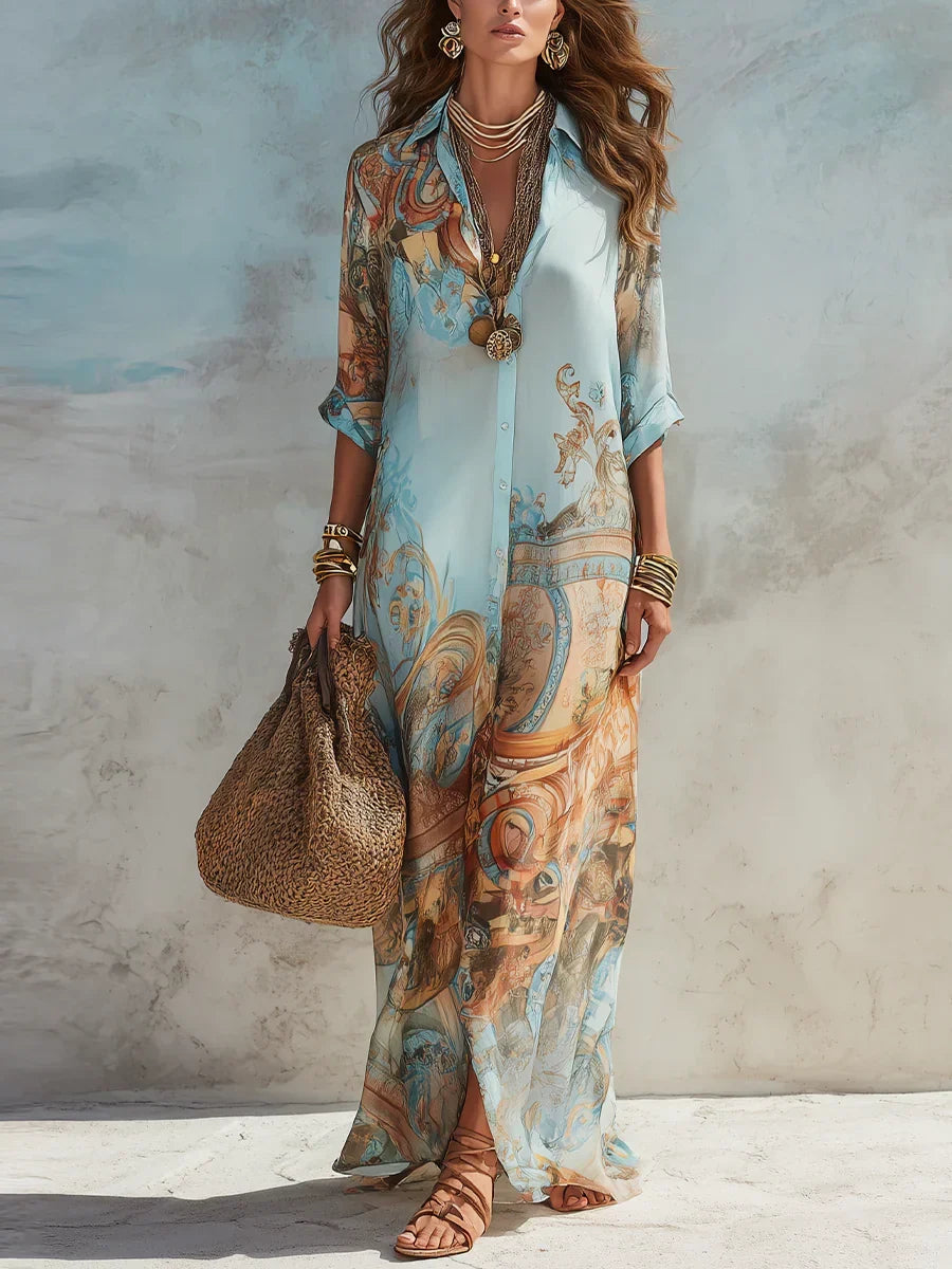 Mara | Elegant summer dress with a flowing cut