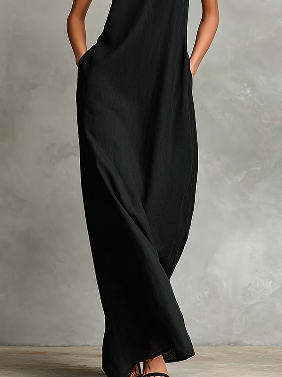 Nora | Linen-Tencel Maxi Dress