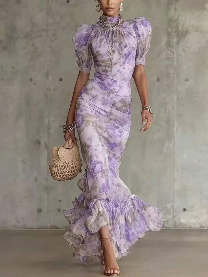 Isabella | Chiffon & Tulle Maxi Dress