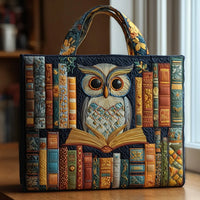 Artisanal Tote Bag - Owl and Second-hand Books