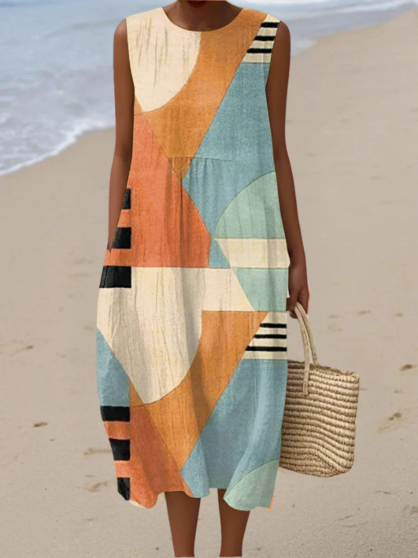 Aisha | Sleeveless Maxi Dress, A-Line Silhouette