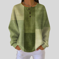 Shelby | Sage Henley Sweatshirt
