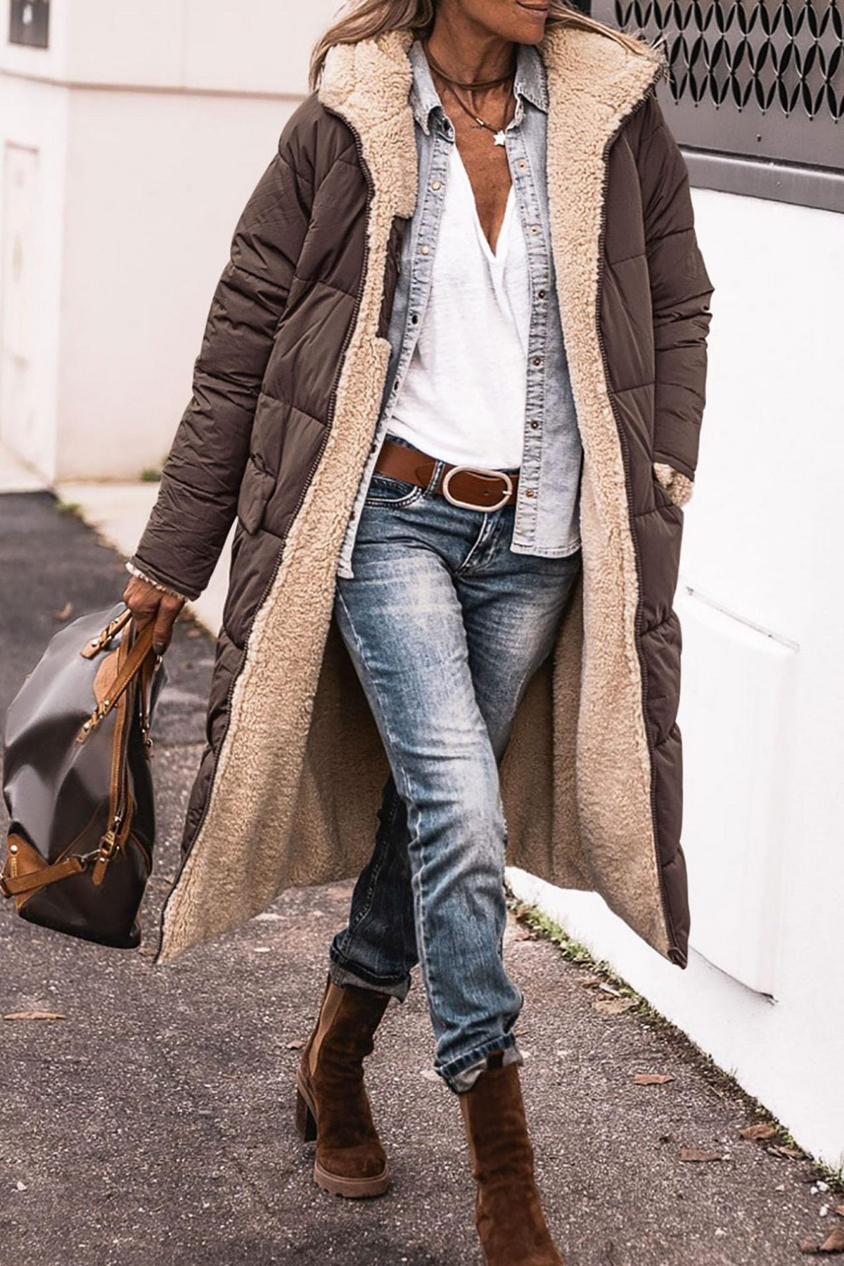 Carina – Elegant Reversible Women's Coat