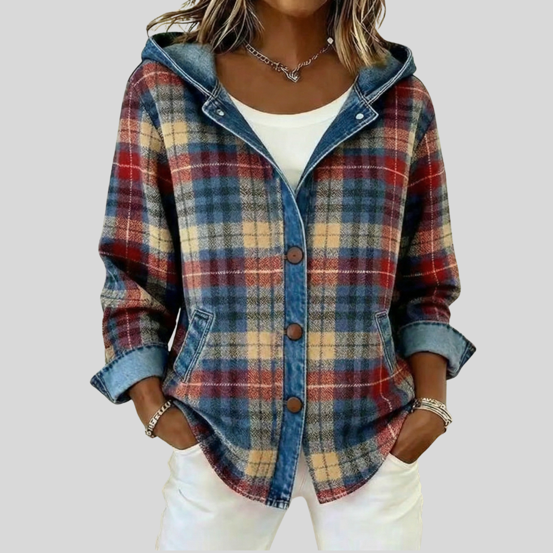 Hildred | Hooded Plaid Shacket – Wells & Rose