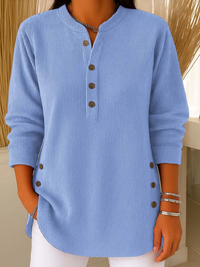 Nives | Henley Tunic with Buttons