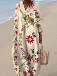 Marisol | Maxi Dress with Linen-Look Fabric