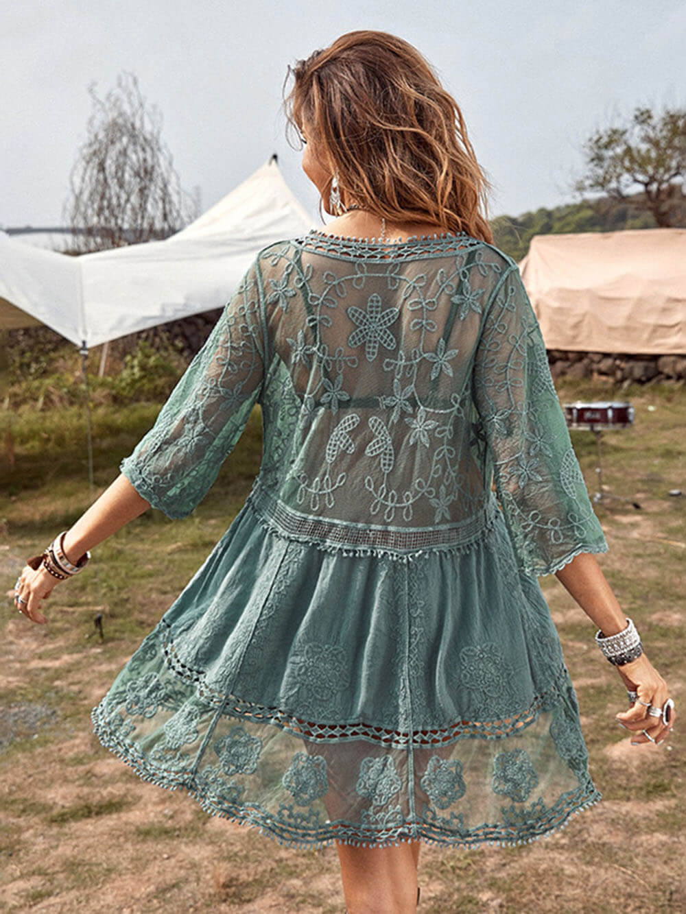 Selene | Openwork Beach Cover-Up – Wells & Rose