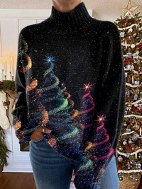 Colleen | Sparkling Christmas Turtleneck Sweater