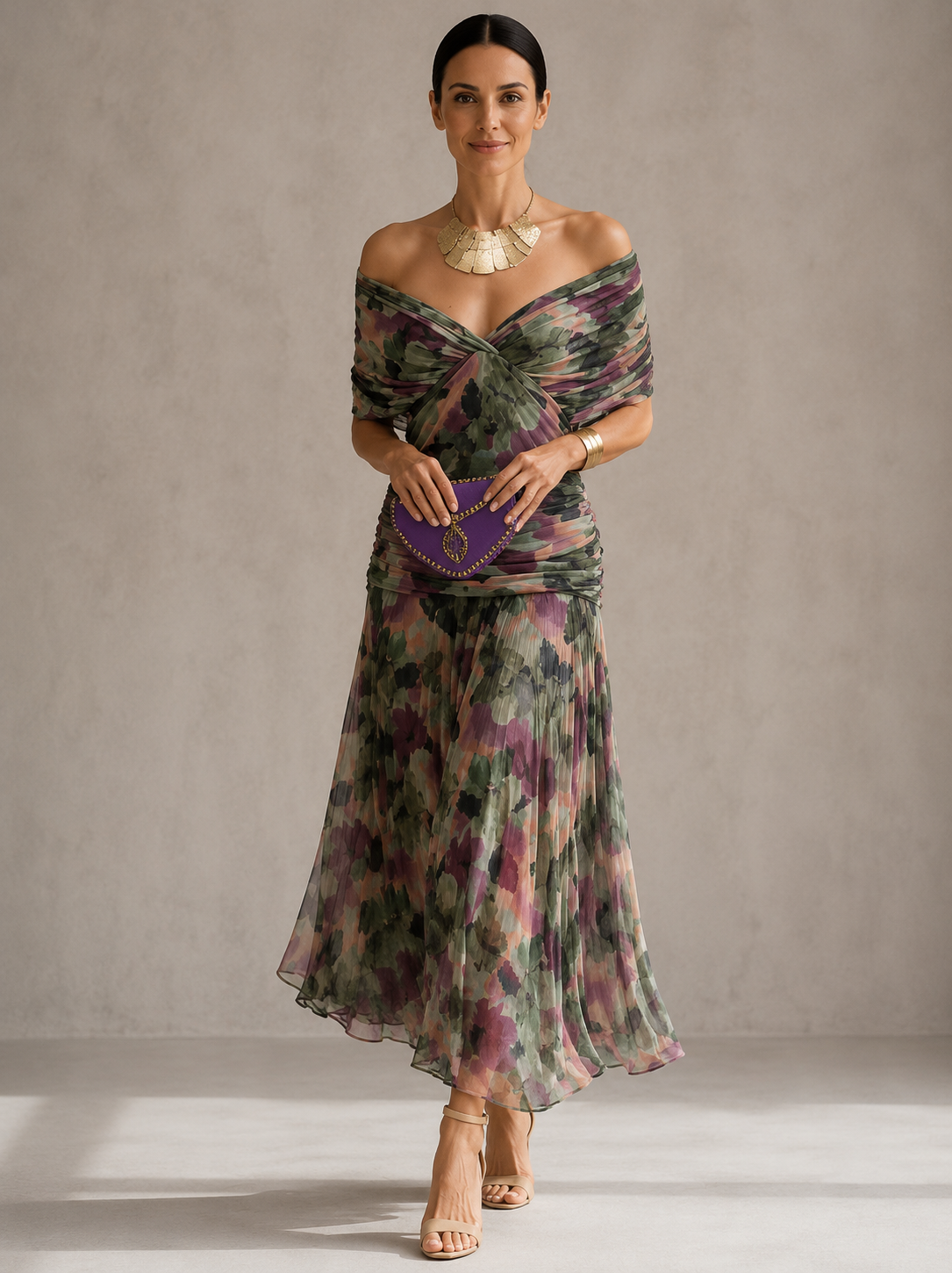 Hendrika | Coral Evening Dress