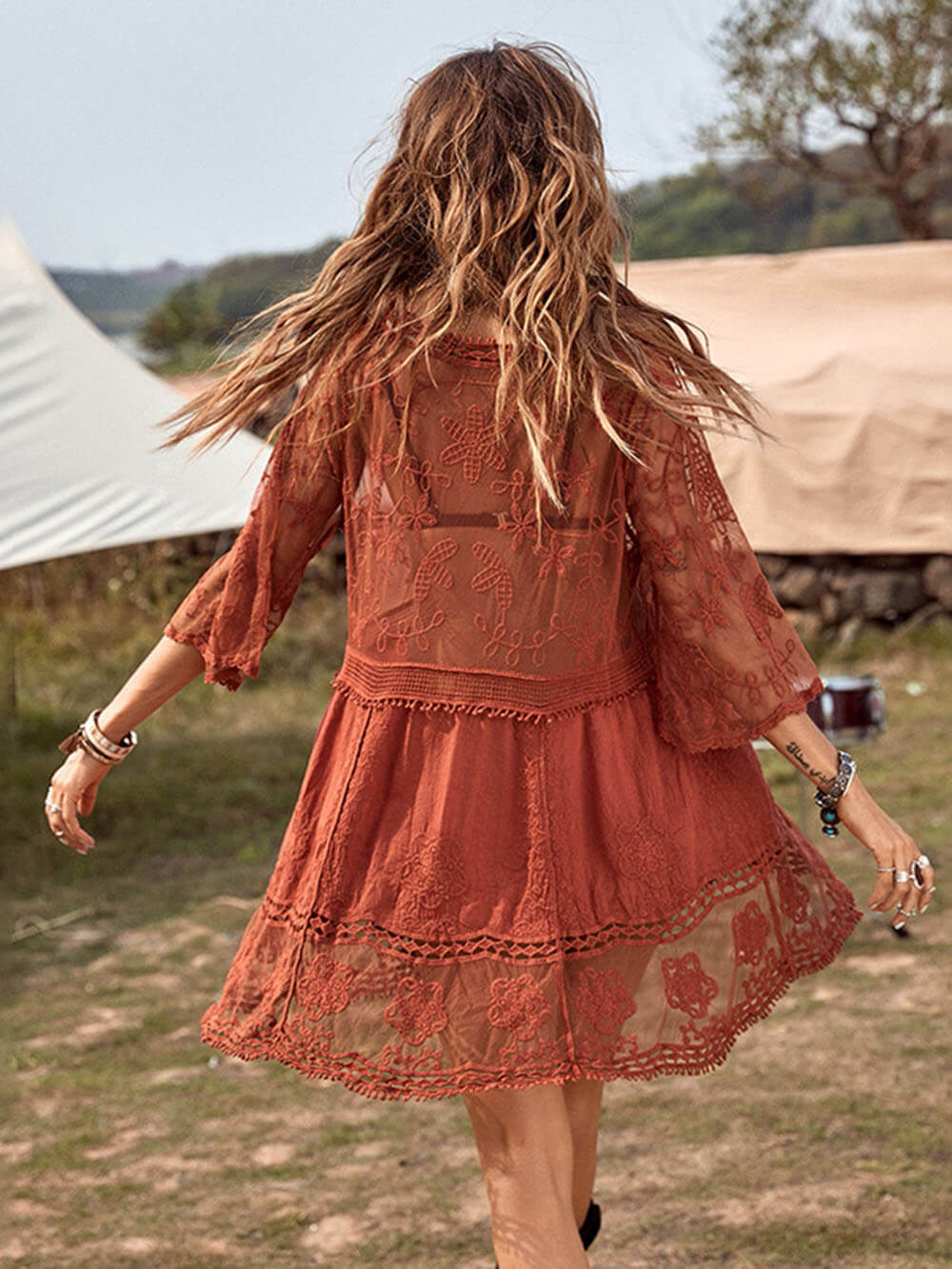 Selene | Openwork Beach Cover-Up – Wells & Rose