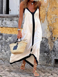 Silvana | Midi Dress with Color Blocks