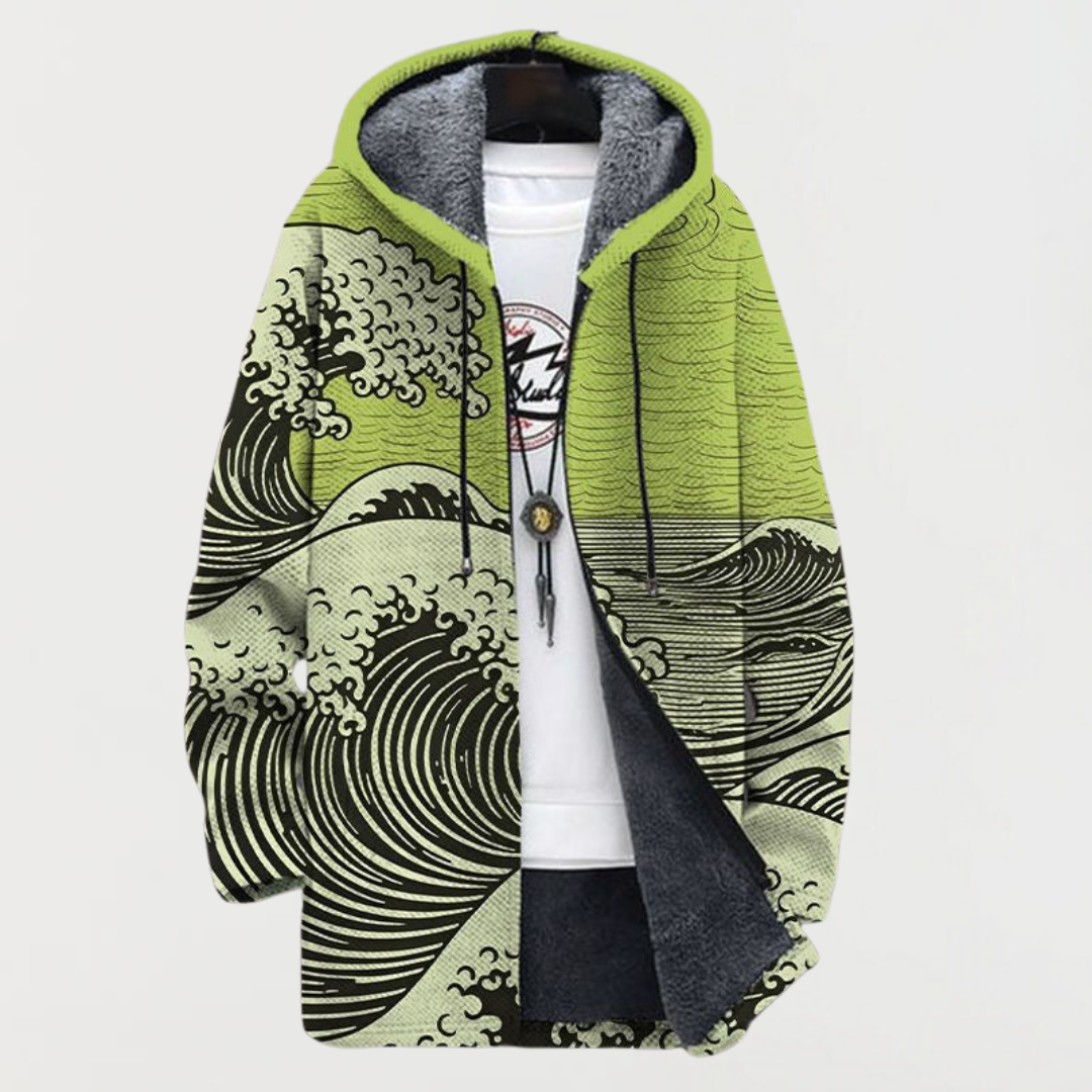 Lennox | Wave Print Coat – Wells & Rose