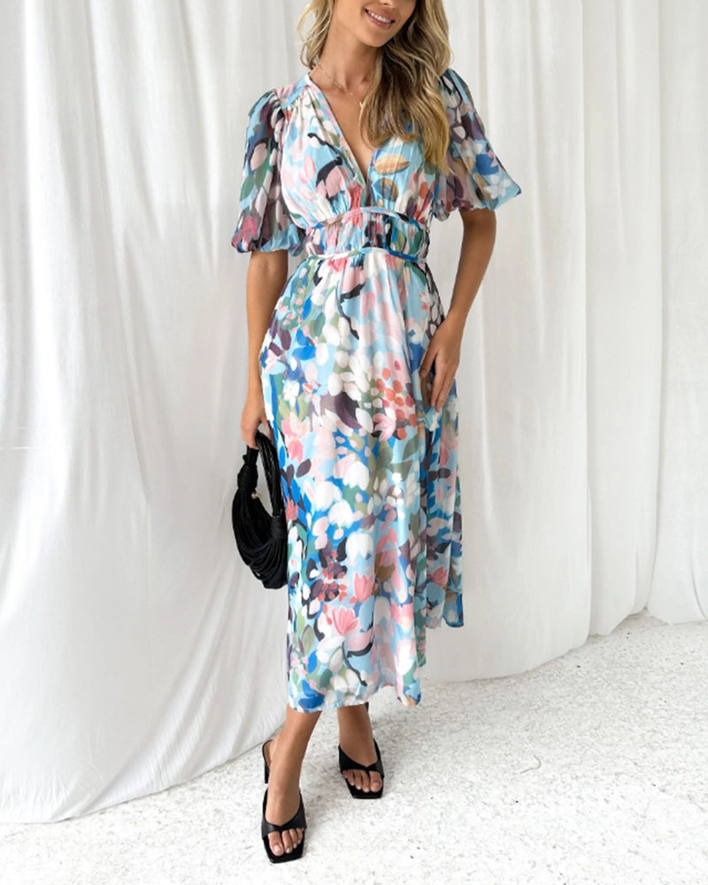 Celine | Women's Dress with Floral Pattern