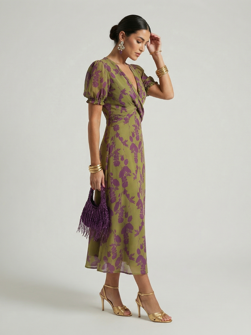 Ellis & Johnson™  | Relaxed Floral Midi Dress