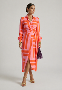 Ellis & Johnson™ | Printed Wrap Dress