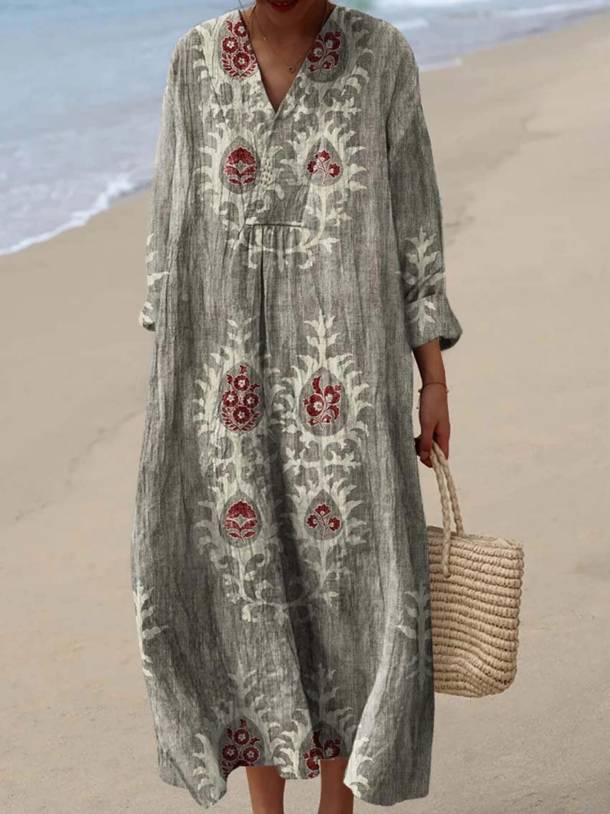 Nadia | Suzani-Print Maxi Dress