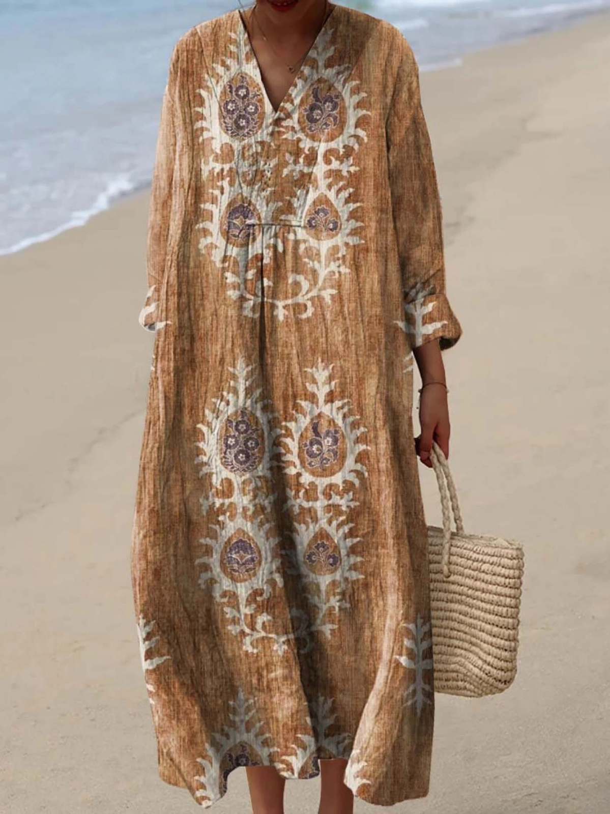 Nadia | Suzani-Print Maxi Dress