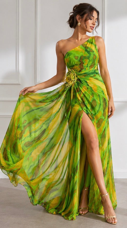 Ellis & Johnson™ | Vibrant Draped Dress