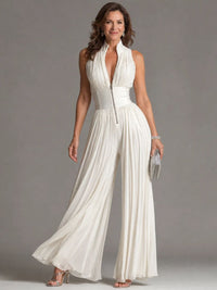 Aitana | Halter Neck Jumpsuit with Wide Legs
