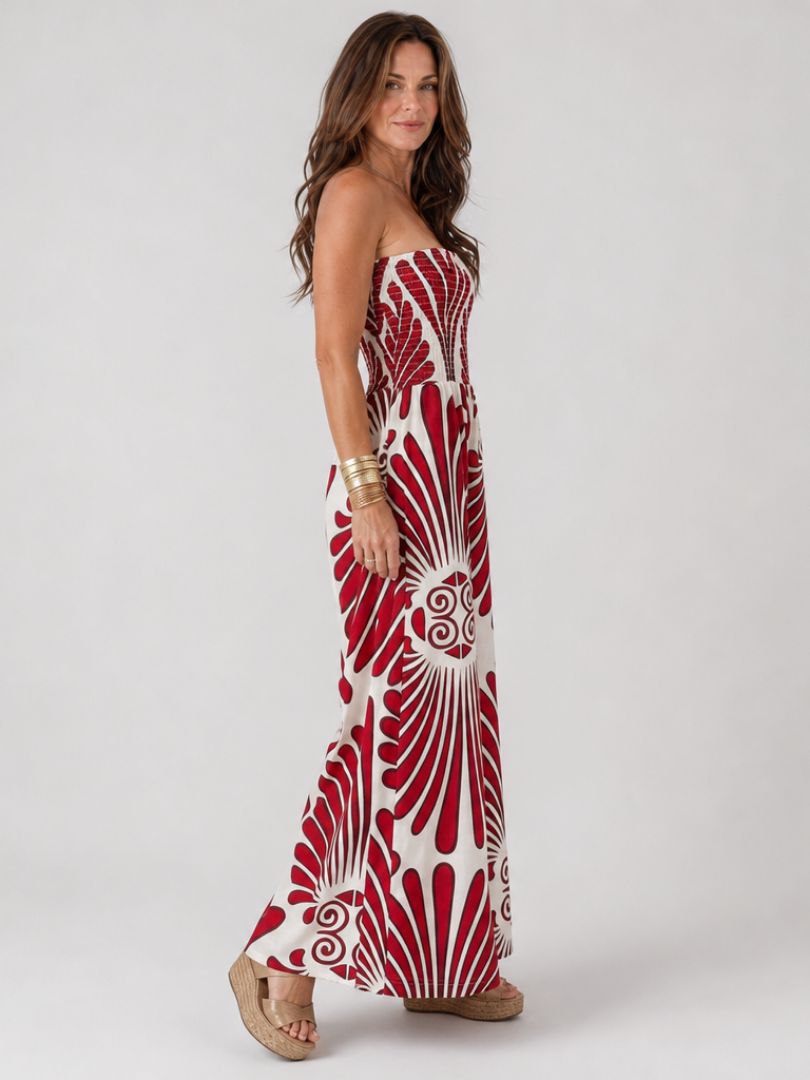 Diane | Flowing Strapless Maxi Dress