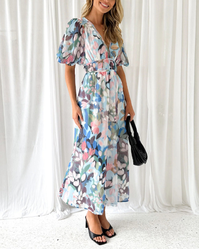 Celine | Women's Dress with Floral Pattern