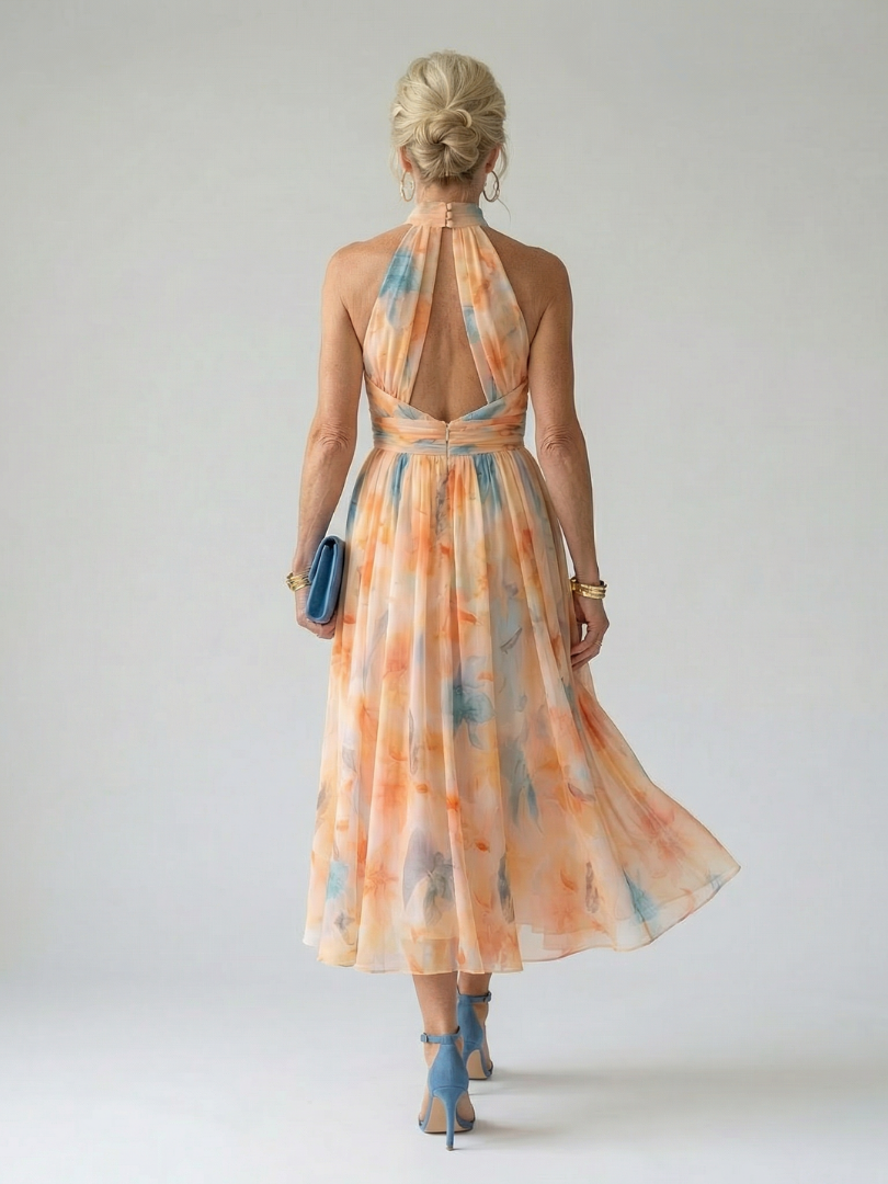 Ellis & Johnson™  | Soft Halter Midi Dress