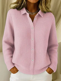 Camille™ | Textured Knit Button-Up Cardigan