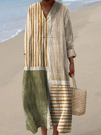 Marisol | Boho Patchwork Maxi Dress