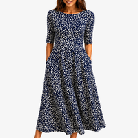 Midnight Bloom Pocket Maxi Dress