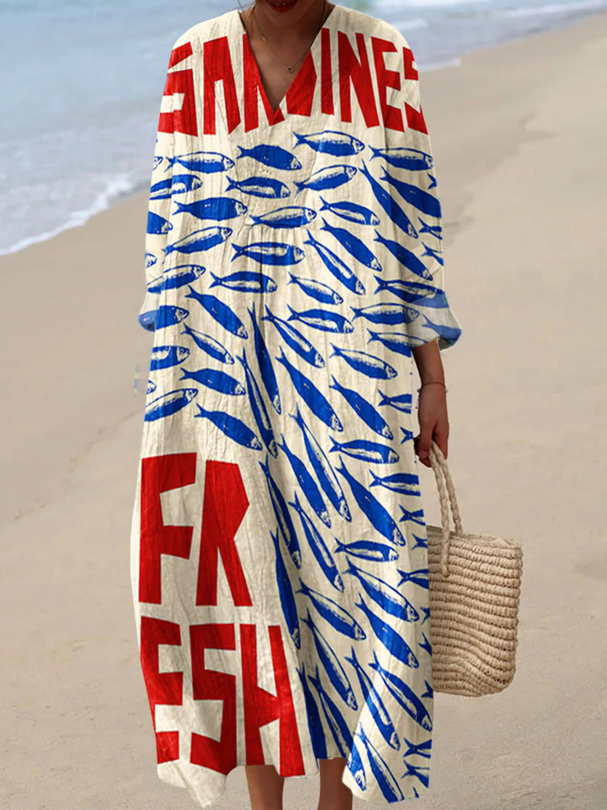 Naomi | Boho Maxi Dress, Linen-Look