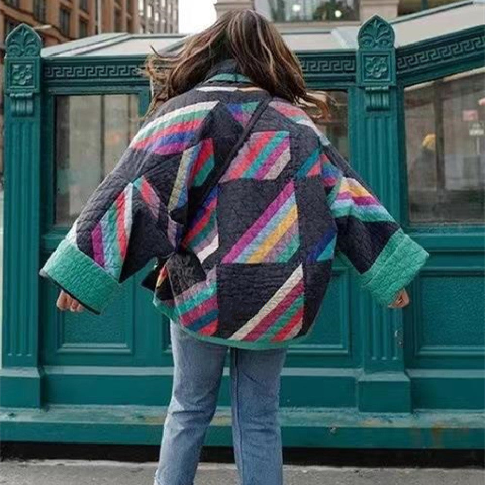 Aria | Patchwork Statement Coat – Wells & Rose