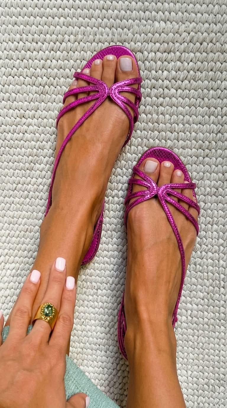Sandra - Golden Summer Elegance Sandals