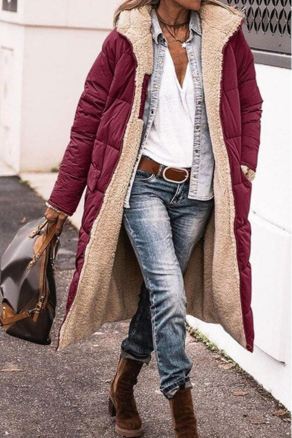 Carina – Elegant Reversible Women's Coat