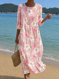 Casual Women's Floral Print Dress