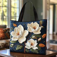 Quilted Artisan Tote - Delicate Magnolia