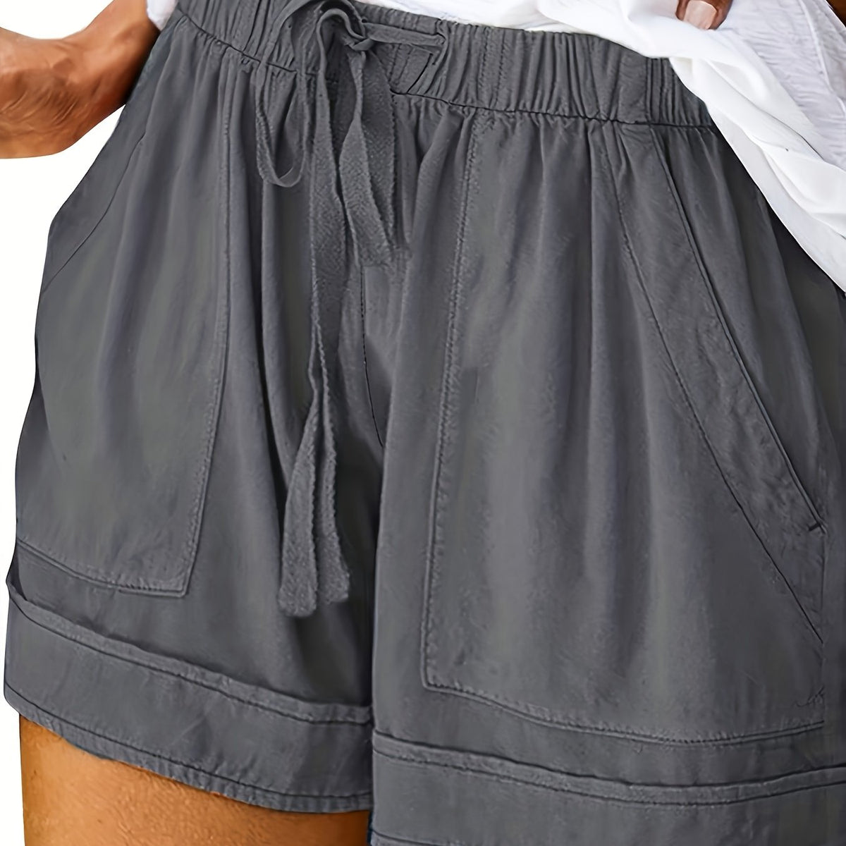 Maya | Relaxed Drawstring Shorts – Wells & Rose