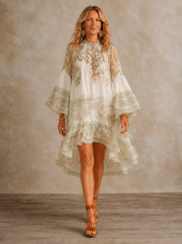 Isabella | Ruffle Hem Mini Dress for Women