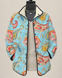 Eliana Vibrant Paisley Quilted Jacket