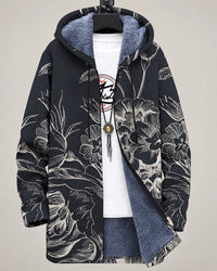 Rosalie Botanical Sketch Hooded Jacket