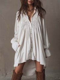 Harper | Lace Long-Sleeve Mini Dress