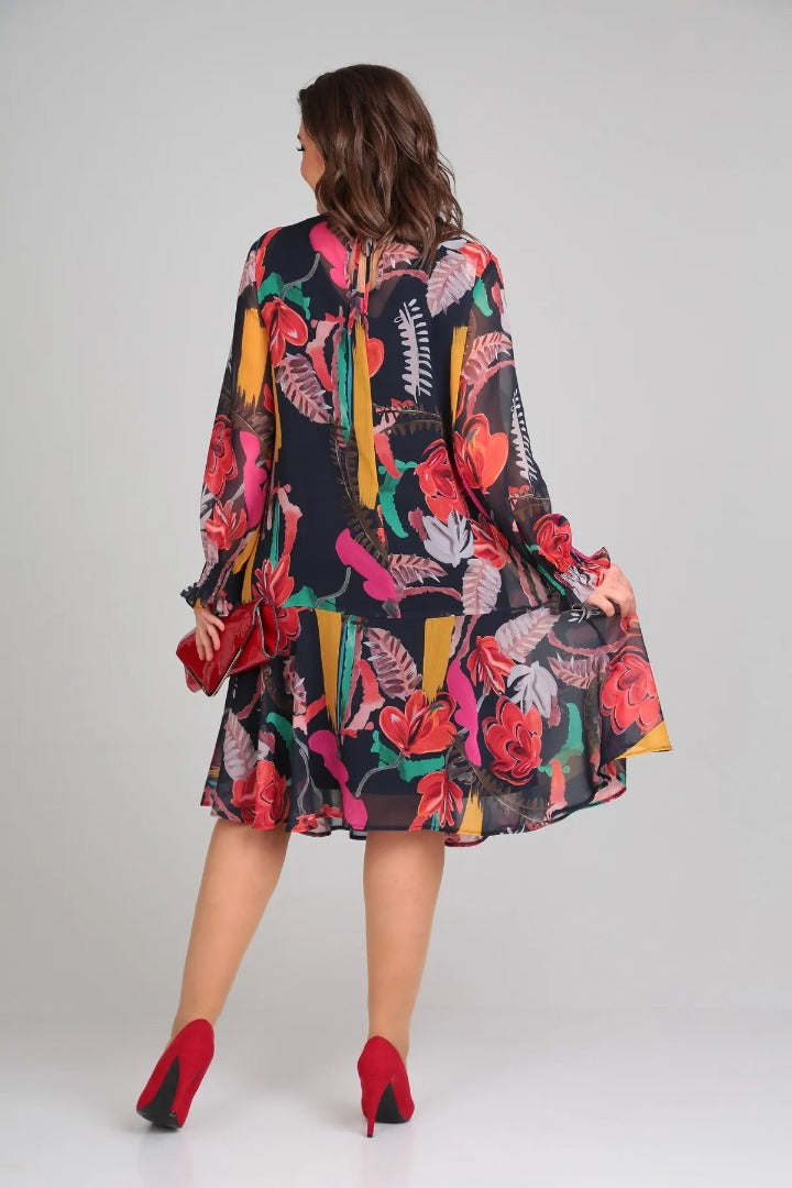 Florine | Elegant Floral Dress