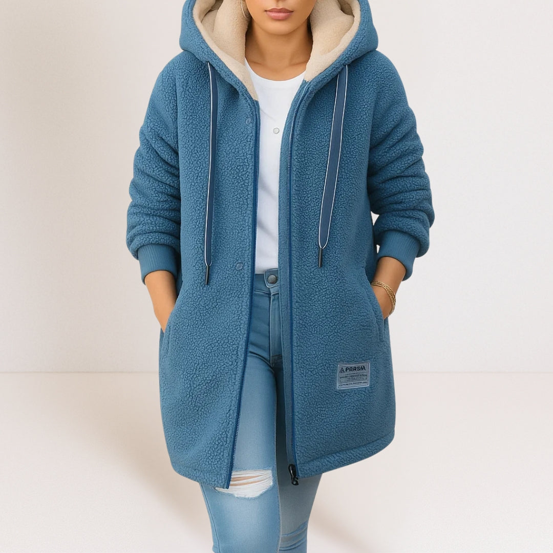 Lisa | Hooded Fleece Jacket – Wells & Rose