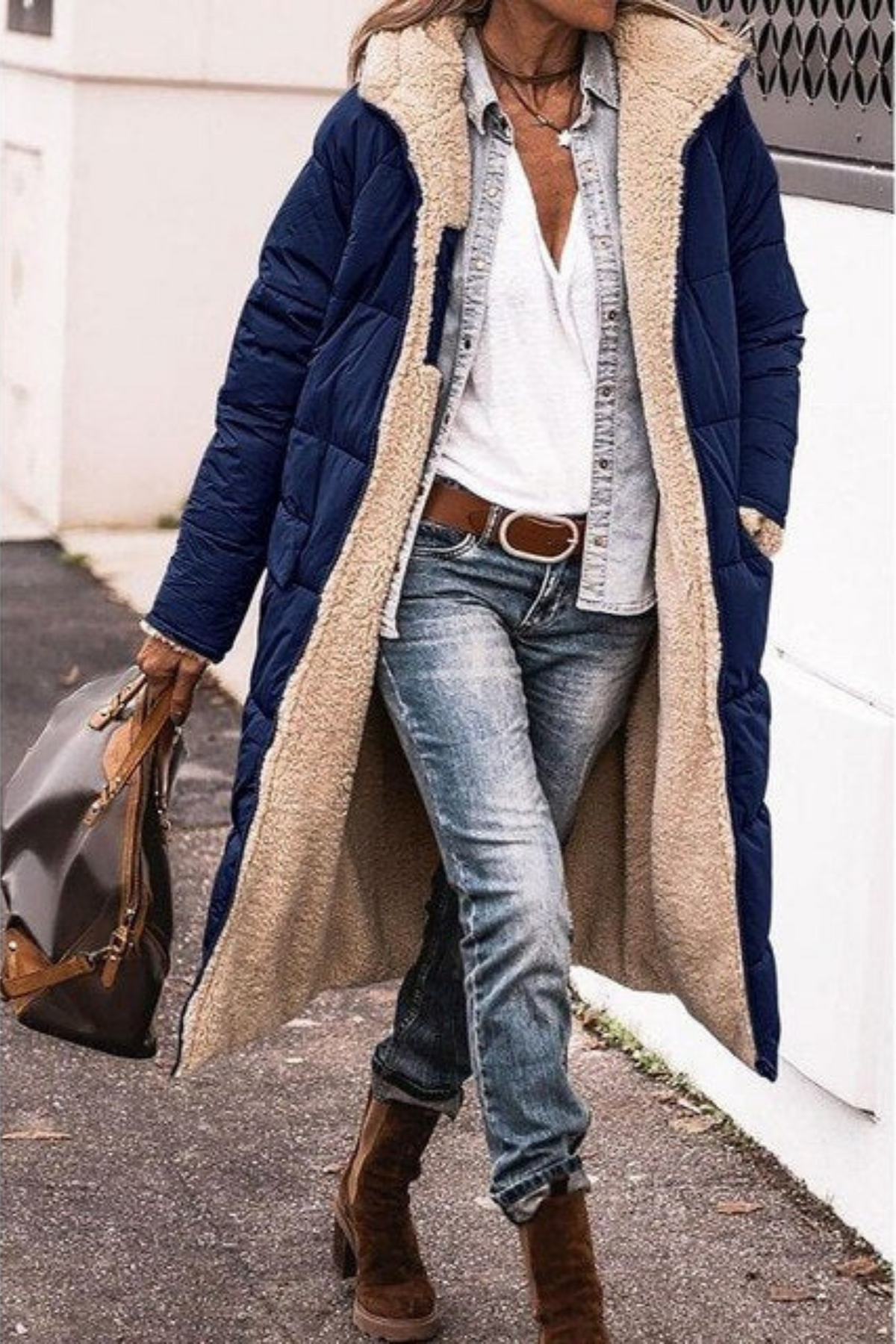 Carina – Elegant Reversible Women's Coat