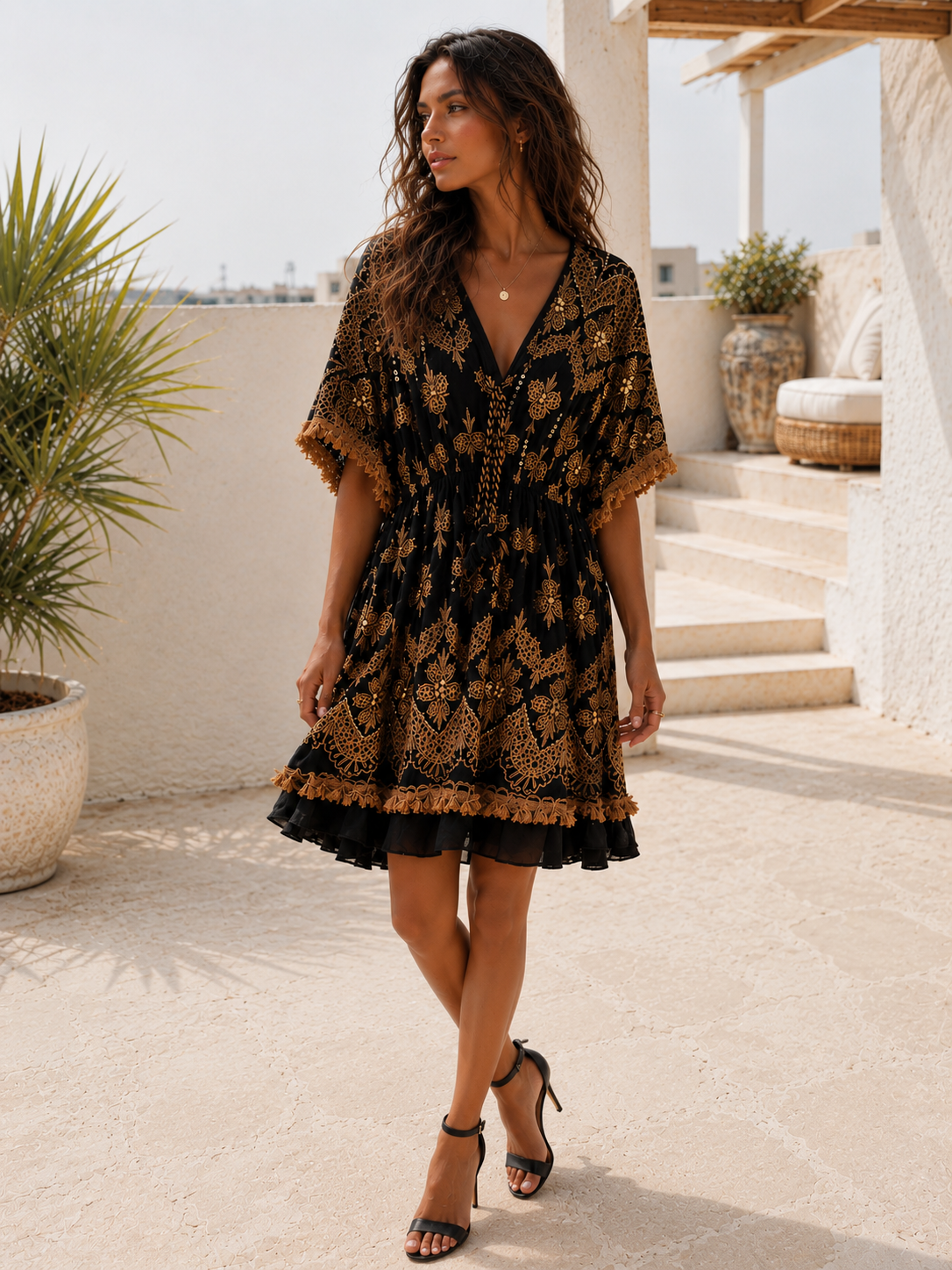 Short Damask Dress