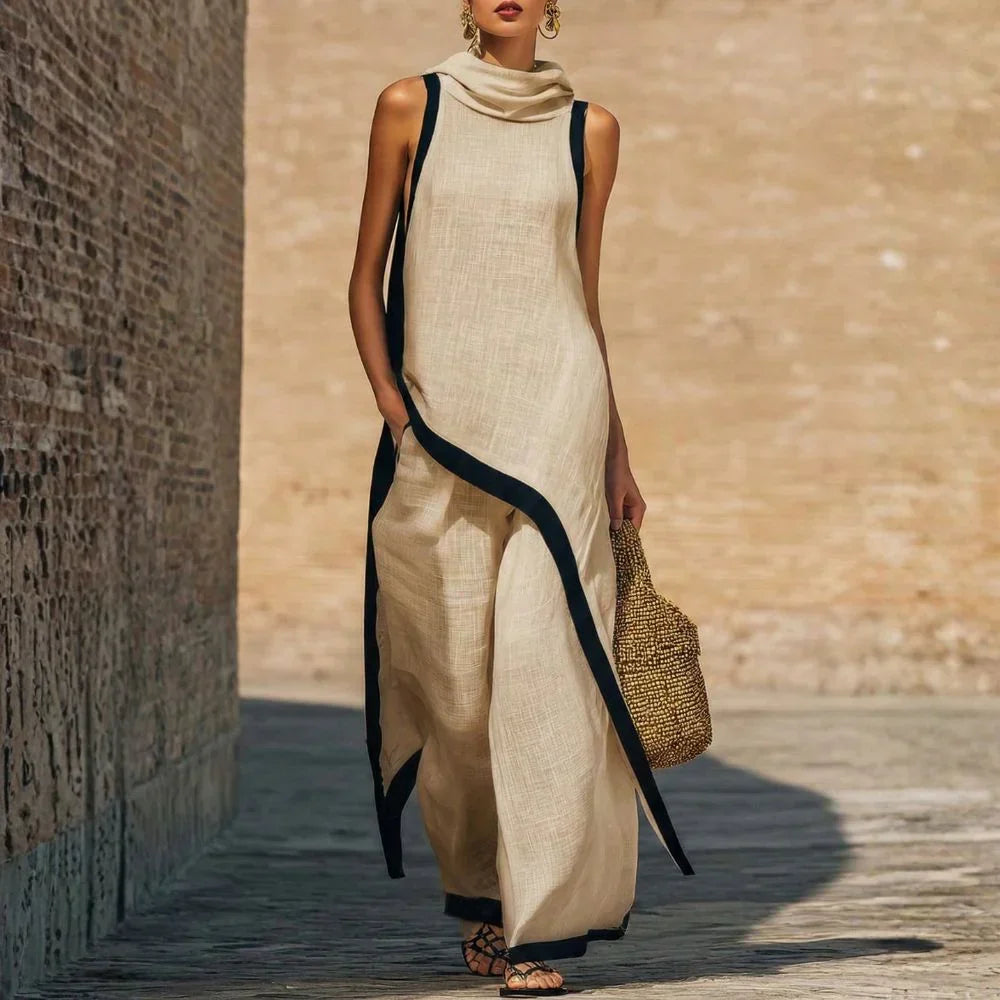 Nadia Timeless Linen Effect Set with Minimalist Design