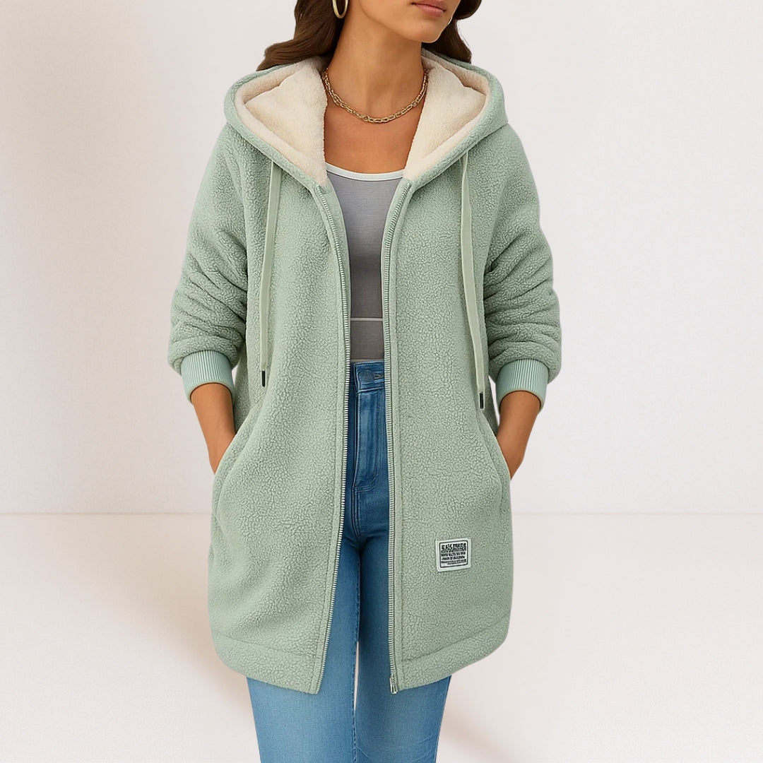 Lisa | Hooded Fleece Jacket – Wells & Rose
