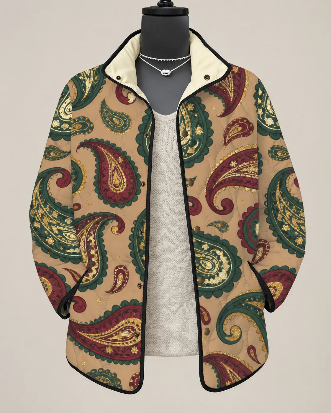 Camille Heritage Paisley Quilted Jacket