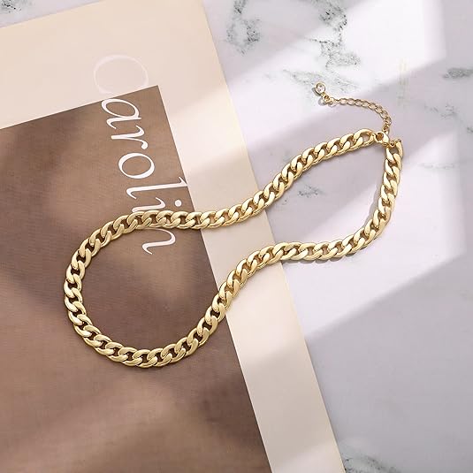 Leonor - Chunky Necklace with Cuban Links